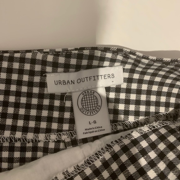 Urban Outfitters black and white plaid skirt - Picture 2 of 3